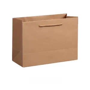 sales reasonable price kraft brown paper bag 21*16*8cm 27*21*11CM 28*20*10cm green yellow pink orange red color