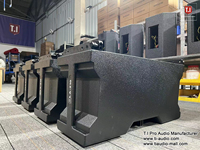 Haut-parleur Line Array 2 voies T.I Pro Audio LA-210, double woofer néodyme de 10 pouces, sortie 800W, boîtier en bois pour radio
