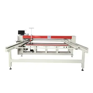 automatic Single needle blanket long arm embroidery quilting sewing machine two way flat bed quilting machine