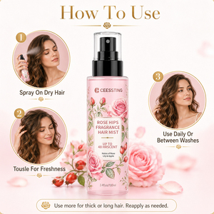 Spray Corporal y Capilar de Alta Calidad con Fragancia Natural a Rosas, Suavizante de Cabello Áspero, Nutritivo, Refrescante y de Larga Duración - Product Image 5