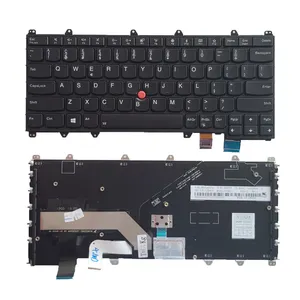 Baru untuk Lenovo IBM Thinkpad Yoga 370,X380 Yoga Laptop US Keyboard dengan Backlit