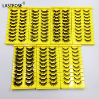 Vente chaude 10 paires de cils ensemble 3D cils aspect naturel bande végétalienne faux cils