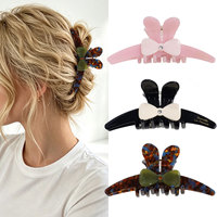 Pince à cheveux papillon de luxe en acétate YuAo et pince requin mignonne en forme de lapin – Accessoires féminins écologiques de haute qualité