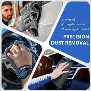 Serviette de séchage en microfibre à boucles torsadées pour le lavage et le nettoyage des voitures, en microfibre de qualité supérieure pour l'entretien automobile - Product Image 5