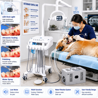 Équipement de clinique dentaire mobile portable, turbine, unité dentaire vétérinaire sur chariot avec compresseur