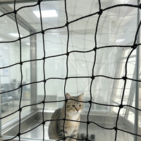 Filet de protection pour chat avec fil d'acier pour balcon d'appartement, fenêtre, patio, escalier, filet de sécurité intérieur et extérieur