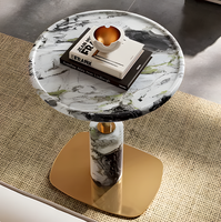 Table console moderne de luxe léger en pierre naturelle pour couloir, petit appartement, salon, villa, atelier – Sensation haut de gamme