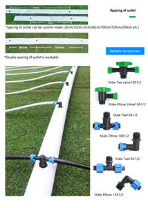 Selang PE Layflat dengan Jarak Lubang Tersepadu 30 50 60cm  2 inci 3 inci 4 inci 6 inci Saluran Utama untuk Sistem Irigasi Tetes Kebun - Product Image 4