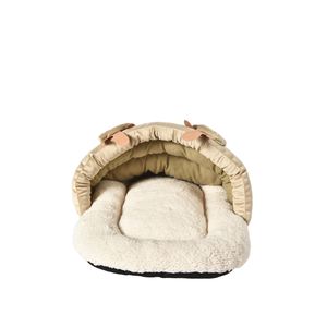 ที่นอนสัตว์เลี้ยงแบบนุ่มสำหรับสุนัขถ้ำที่นอนสัตว์เลี้ยงดีไซน์รูปกวางสำหรับเทศกาลคริสต์มาส - Product Image 4