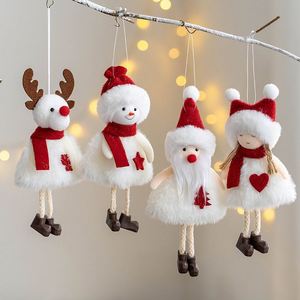 High Quality Vintage Christmas <b>Decoration</b> Santa Snowman Hanging for <b>New</b> <b>Year</b> Party Home Kids Gift - Product Image 1