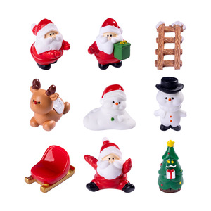 Micro Cảnh Giáng Sinh Nhựa Thủ Công Đồ Trang Trí Tự Làm Trang Trí Xmas Mini Đồ Trang Trí Nhỏ Pha Lê Mô Hình Chai Mùa Đông - Product Image 5