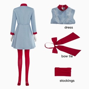 Costume Cosplay Anime 'Die With a Smile' Lady Bruno Mars, Abito Blu Elegante per Festa di Halloween, Outfit per Uomo e Donna con Accessori - Product Image 3