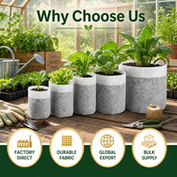 Sacs de culture en tissu non tissé, pots de pépinière pour semis, jardinières respirantes robustes pour l'intérieur et l'extérieur