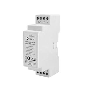 2026 BARU Gledopto WIFI ESP32 DIN Rail WLED dengan Mic Digital LED Controller GL-<span class=keywords><strong>DR</strong></span>-010WL Arus Input 10 a Maks Kontrol APP - Product Image 1