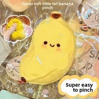Jouet anti-stress créatif en forme de banane, à rebond lent, effet réaliste, idéal pour soulager le stress – Vente chaude