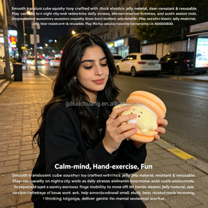 Mainan Squishy Anak Dewasa Blind <span class=keywords><strong>Box</strong></span>, Mainan Relaksasi Kulit Lembut Bentuk Macaron Bubble <span class=keywords><strong>Burger</strong></span>, Portable untuk Kantor, Alat Pelepas Stres, Hadiah - Product Image 1