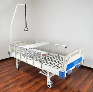 Offre Spéciale deux 2 fonction lit d'hôpital singe pôle manuel lit d'hôpital avec singe bar