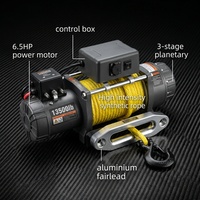 Treuil électrique 12V 24V 48V IP68 12000 Lbs avec câble synthétique pour récupération Jeep Wrangler Warn Smittybilt XRC Alt, vente en gros, direct usine