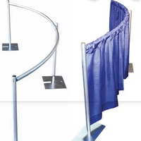 Tige de support de draperie incurvée en demi-cercle de 10 pieds, spécialement conçue pour la décoration d'arches d'événements et de fêtes