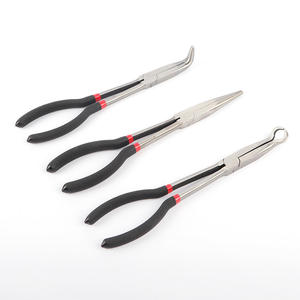 Alicates de acero inoxidable de 11 pulgadas con punta puntiaguda y mandíbula lisa, alicates de extensión de grado industrial con mandíbula de 1/8 pulgadas de ancho - Product Image 1