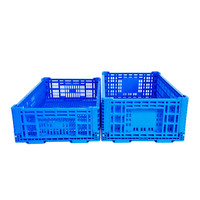 Boîte de rangement pliable mobile pliante pour légumes bacs caisse pliable en plastique pour expédition à la ferme