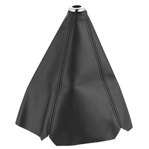 Universal Car Gear <b>Shift</b> Cover Pu Leather Dust Cover For Manual Transmission Stick <b>Knob</b> Protector Black With Red Blue Stitching - Product Image 3