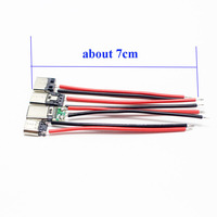 NinthQua 2/5 Micro-USB Tipo-C 2 Pines Horizontal/Vertical, Conector USB-C de Carga Rápida para Soldadura Simple