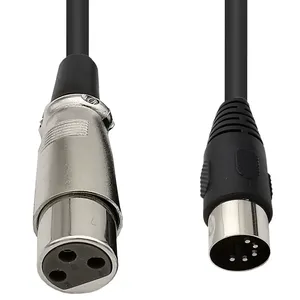 KB-0107 professionale Midi 5 Pin maschio XLR <span class=keywords><strong>3</strong></span> Pin cavo Audio fabbrica all'ingrosso per altoparlante microfono Monitor lettore DVD PVC - Product Image 6