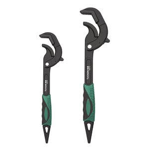 ประแจปรับได้ Tuosen เหล็กกล้าคาร์บอนสูง ปากหยัก ด้ามจับกันลื่น ขนาดเมตริก เครื่องมือ DIY แบบปลายเดียว - Product Image 4