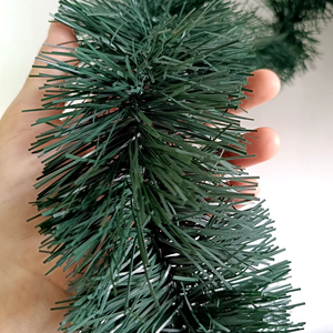 Guirlande de Noël en PVC vert foncé Guaiguo modèle 0005, décorations de Noël, couronne, forme personnalisée, impression 1 couleur - Product Image 2