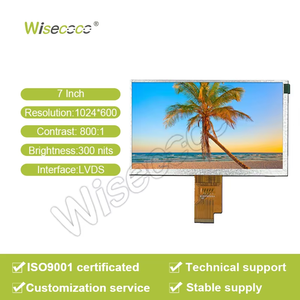 Wisecocoインダストリアルグレード<span class=keywords><strong>Uart</strong></span>シリアル7インチ1024*600解像度IPS TFT LCDモジュールLVDSインターフェースLCDディスプレイ - Product Image 2