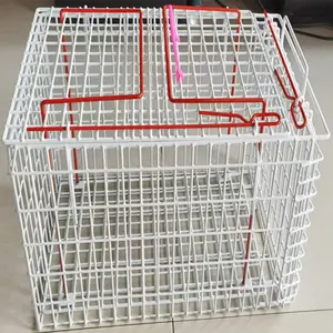 High quality Outdoor Portable PVC coated 4mm wire mesh quail cage animal cage to carry pets to the hospital Portable cage