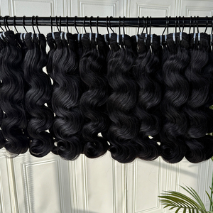 Raw <b>Body</b> <b>Wave</b> Bundles Human Hair Natural Color Soft Texture Full Density Factory Direct Wholesale Hair - Product Image 3