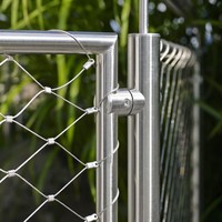 Filet de sécurité tissé en treillis métallique en acier inoxydable 304 sur mesure pour la protection des zones panoramiques, des zoos et la protection antichute en haute altitude