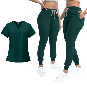 Combinaison chirurgicale d'hôpital, uniforme <span class=keywords><strong>de</strong></span> médecin personnalisé, élégant, vente en gros, respirant, uniforme médical pour femmes, infirmières, blouses médicales, ensemble <span class=keywords><strong>de</strong></span> jogging - Product Image 4