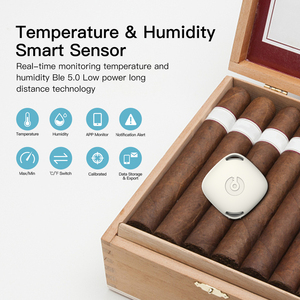 Sigmawit Cảm Biến Bỏ Túi Cảm Biến Nhiệt Độ Độ Ẩm Tương Thích Với Răng Xanh Nhiệt Kế Không Dây Có Lưu Trữ Dữ Liệu/Xuất Khẩu - Product Image 5