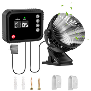 Shed Ventilation Fan 360 Degree Rotation Clip On Oscillating Digital <b>Timer</b> Fan <b>Outdoor</b> Building Air Circulation Device - Product Image 1