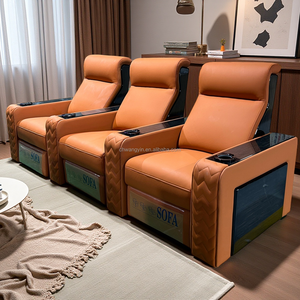 Sofá reclinable de <span class=keywords><strong>cine</strong></span> eléctrico para el hogar de lujo, silla de <span class=keywords><strong>Cine</strong></span> de cuero genuino para dormitorio, sillones De <span class=keywords><strong>cine</strong></span> - Product Image 5