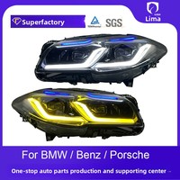 Pour BMW Série 5 F10/F18 (2011-2017) : Ensemble de phares améliorés en phares G38 Thunder 12V 35W