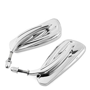 For Harley Road King Street Electra Glide Road Glide Dyna Softail Rearview <b>Mirrors</b> Chrome Motorcycle Accessories - Product Image 4
