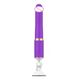 Remote Control Strong Suction Telescopic Dildo Machine Vibrator Long Anal Dildo For Women Lesbian