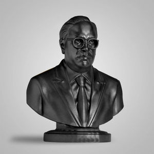 Statua della decorazione dell'ufficio festeggia la statuetta su ordinazione Di Personaggi Famosi statua d'oro Di Ambedkar - Product Image 2