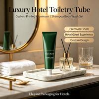 Artículo de Venta Caliente: Tubo Plegable de Aluminio de Lujo para Hoteles, 30ml 50ml 60ml 100ml, Reciclable, con Logotipo Personalizado para Crema Cosmética