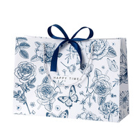 Sacs fourre-tout en papier de luxe écologiques en stock avec poignées en ruban, fermeture magnétique, pour cosmétiques, vente en gros par petits lots, haute qualité
