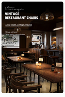 Ensembles de mobilier de restaurant en bois massif au design élégant pour hôtels et bars, sièges de banquettes, tables et chaises de salle à manger, faciles à nettoyer