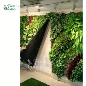 Helecho de pared verde artificial, hoja de tortuga, hiedra, material de alta gama, tienda de ropa duradera, restaurante, hotel, empresa, decoración - Product Image 1