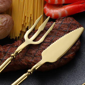 304 Stainless Steel Western Cutlery <b>Set</b> 4 Pieces Dishwasher Safe For Catering - Product Image 4