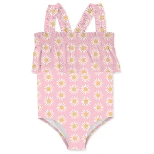 Atacado Personalizado Anti UV Kids swimwear Meninas Conjuntos De Biquíni Compradores bebê floral nadar set Swimwear Biquínis Australiano