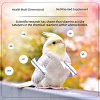 La poudre de formule de vitamines et de minéraux OEM Parrot soutient la santé de vos oiseaux avec de multiples vitamines