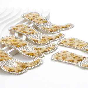 Nouvelle Patchs décoratifs thermocollants/autocollants à imprimé léopard et strass pour chaussures, bottes, sacs, vêtements et chapeaux - Product Image 4